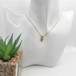 Sagittarius Minimalist Gold Tone Star Sign Necklace Horoscope Astronomy